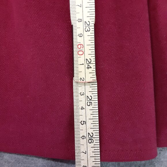 Tanming Woman's Wool Blend Lined Pleated Skirt Size XL Zip Closure. Ships Fast - Picture 7 of 7